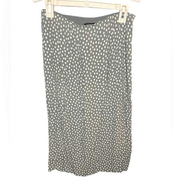 Abercrombie & Fitch Dresses & Skirts - Abercrombie & Fitch Polkadot Midi Skirt ruched slit
